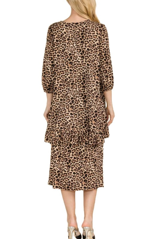 Lily Leopard High/Low SET Adalyn Fashions