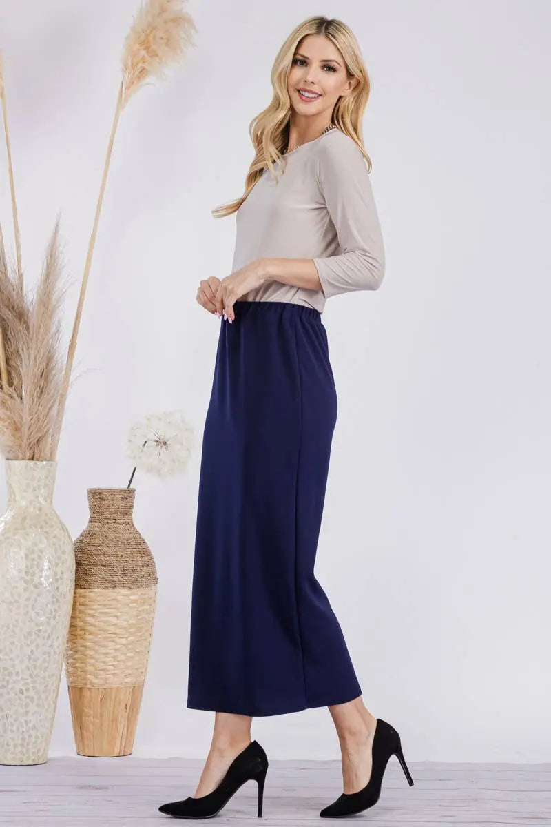 CLASSIC LONG PENCIL SKIRT IN MISSY & PLUS SIZE Celeste Clothing