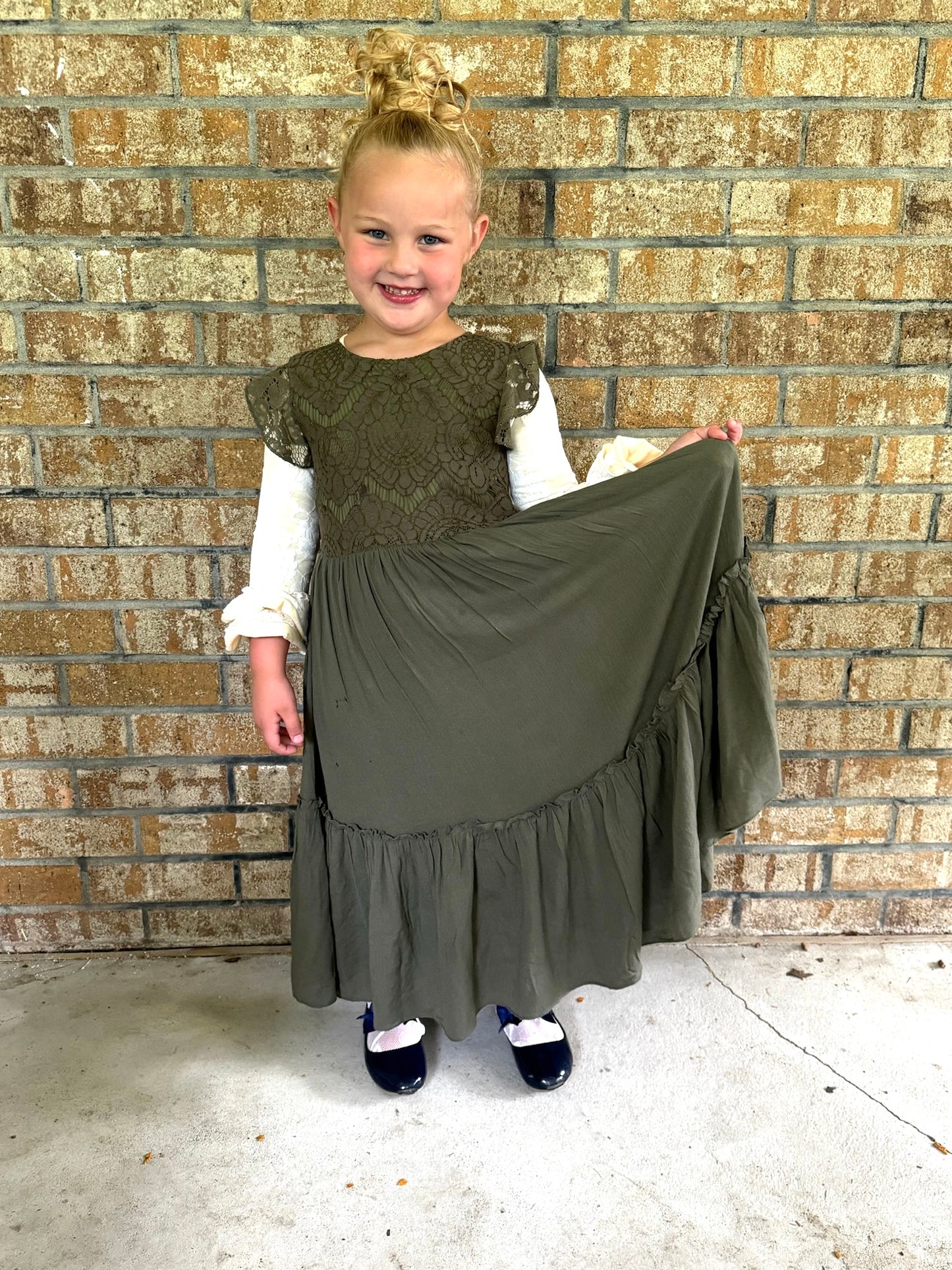 Natalie Girls Dress -5 color options- Adalyn Fashions