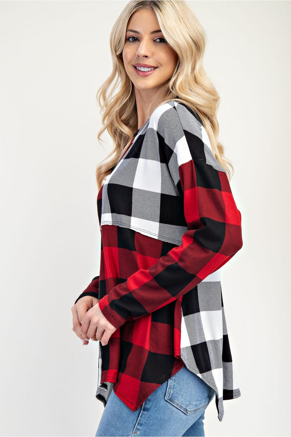 Lauren Plaid Top