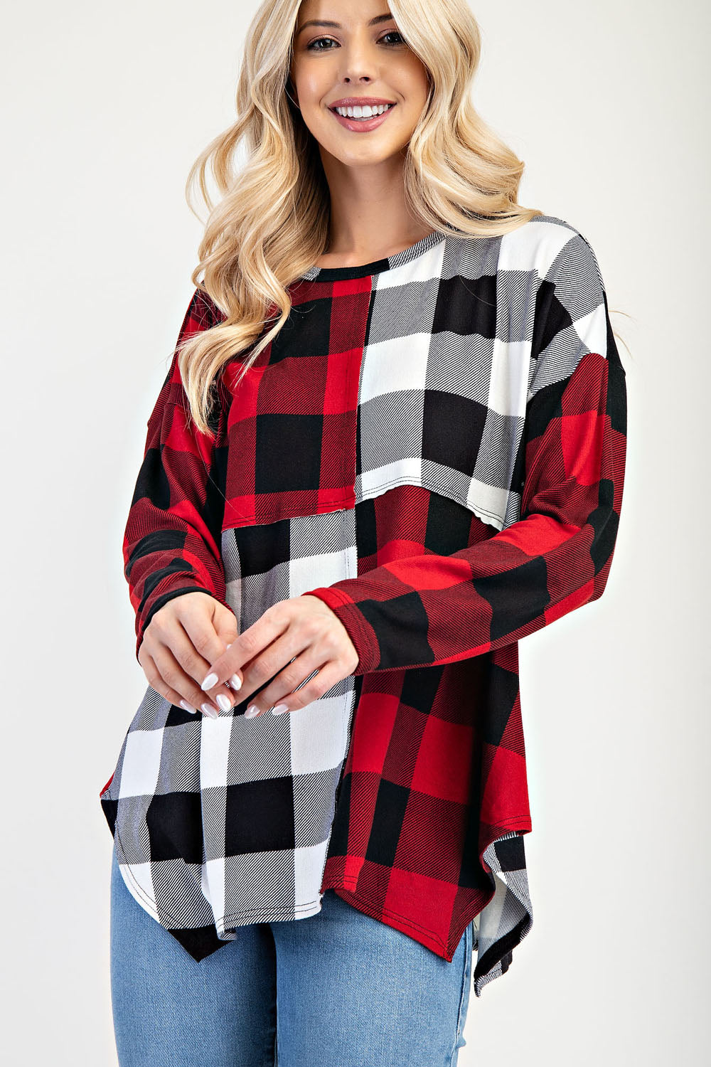 Lauren Plaid Top