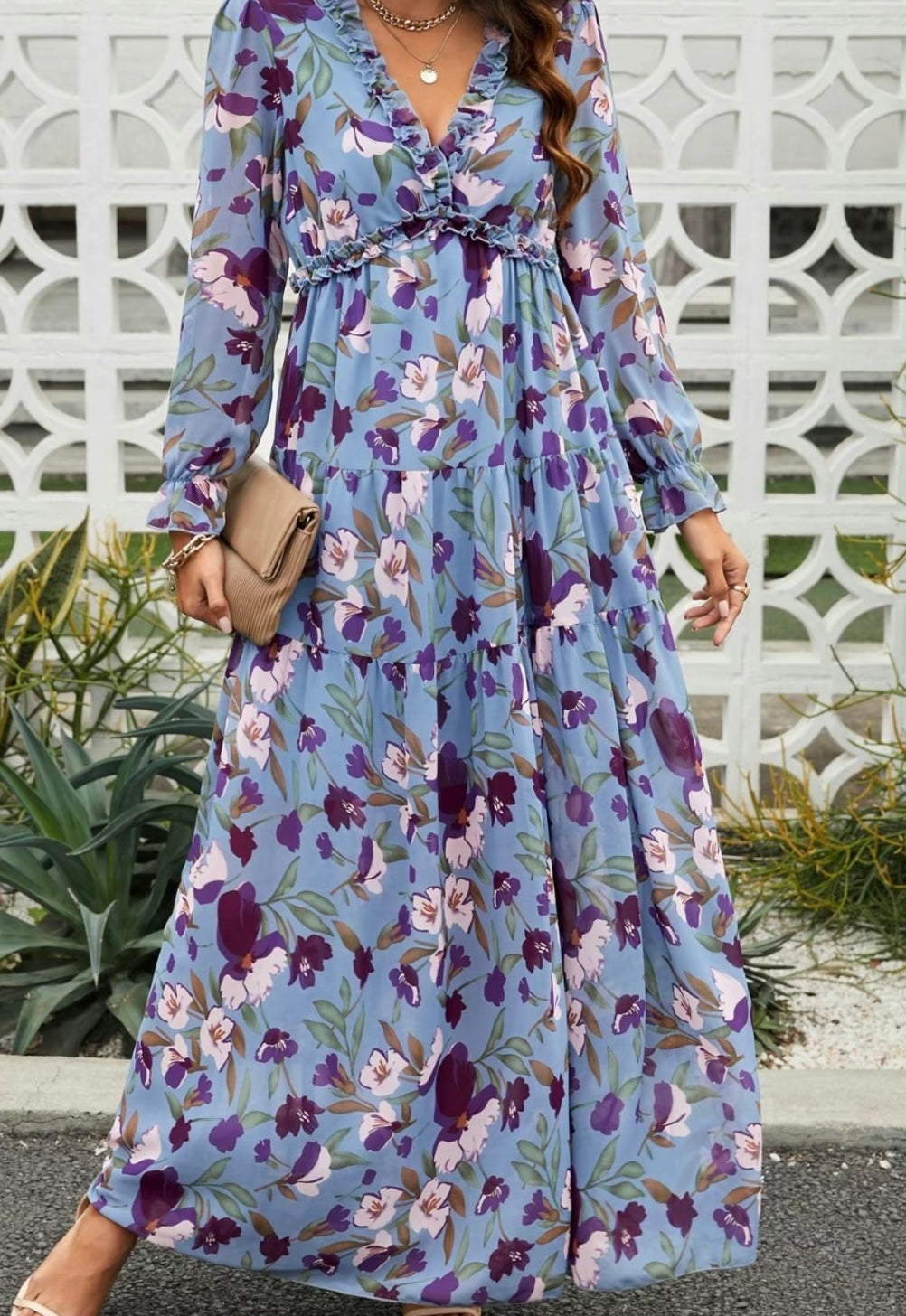 Camille Floral Maxi Dress -6 options- Adalyn Fashions