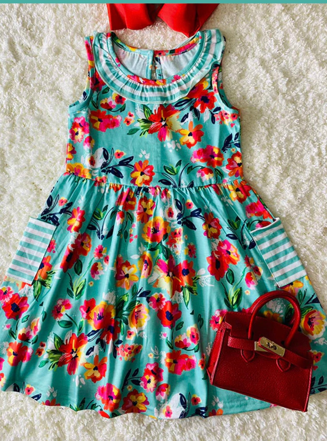 Lili Floral Jumper Dress Adalyn Fashions