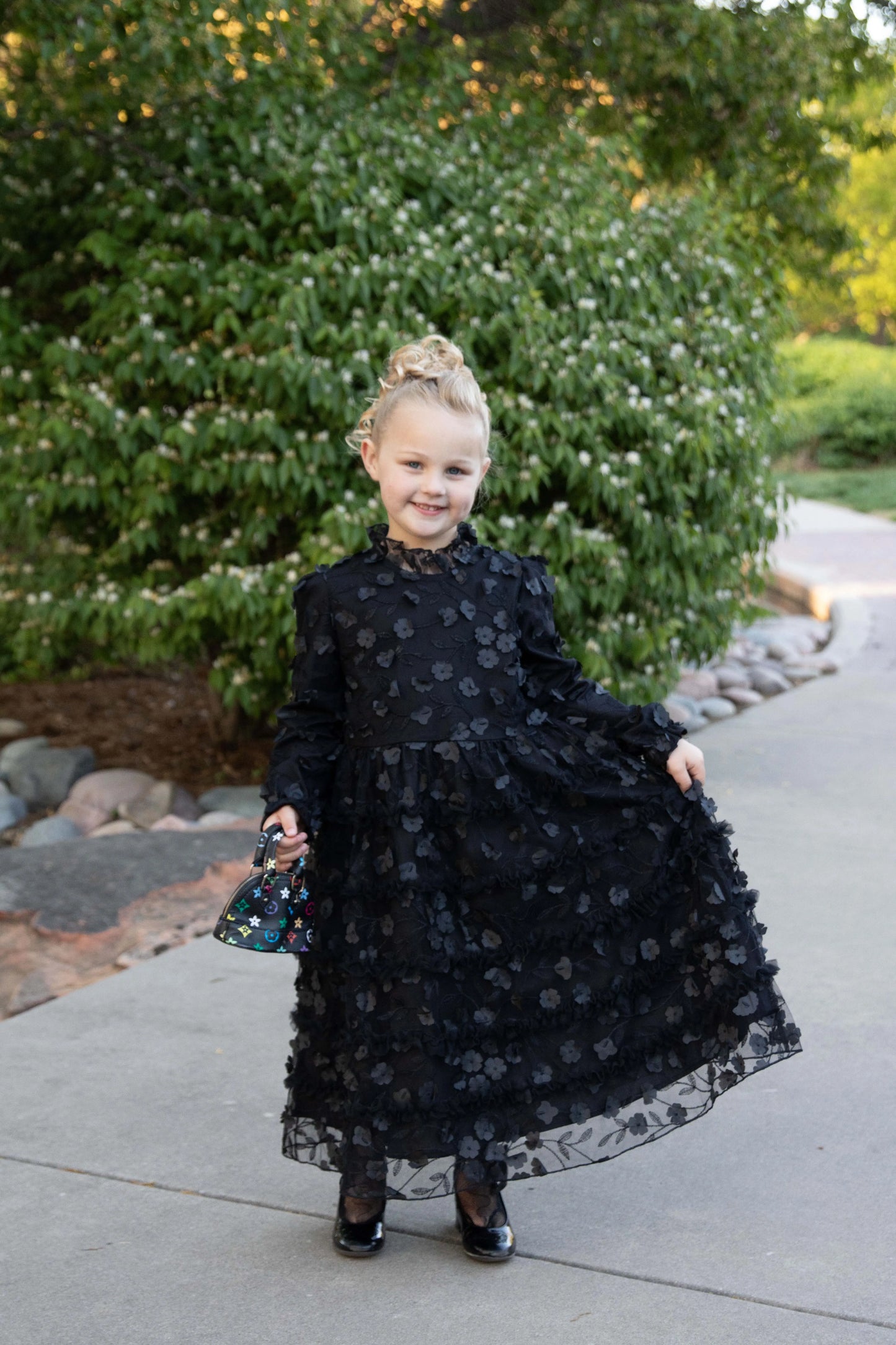 The Fluttering Flower Dress GIRLS Adalyn Fashions