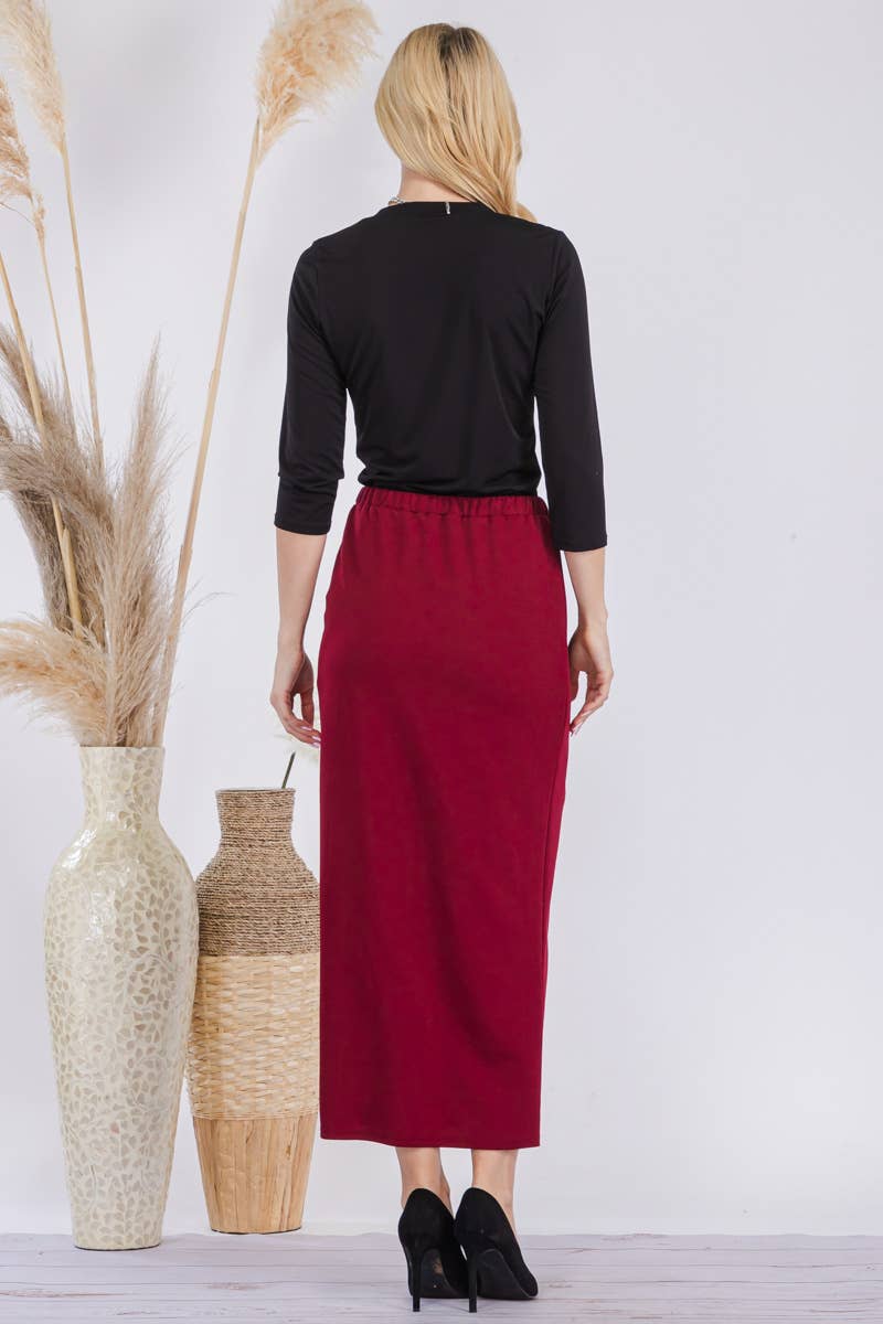 CLASSIC LONG PENCIL SKIRT IN MISSY & PLUS SIZE Celeste Clothing