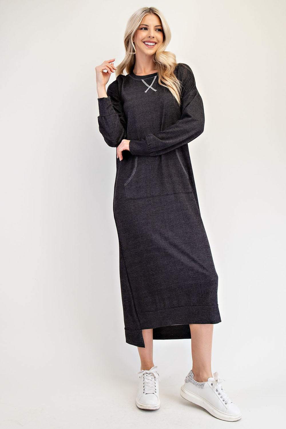 Caroline Sweatshirt Dress -3color options-